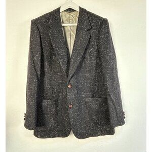 Vintage Union Made Man in Wool  Jacket Single Breasted Two-Button Coat Retro